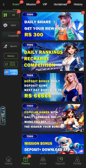T999 Game Bonuses